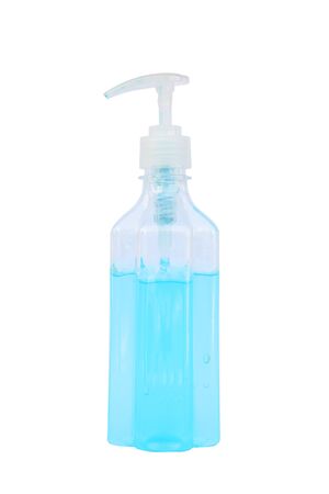 sanitizer gel for cleaning the hand on white backgroundの写真素材