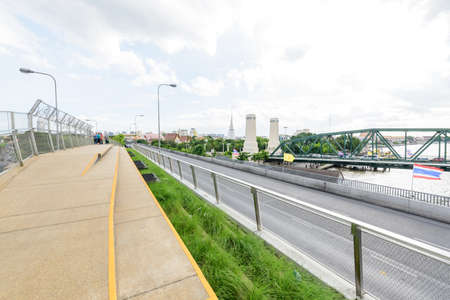 Chao Phraya Sky Park new public park in Bangkokのeditorial素材