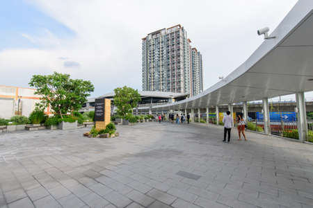 Bangkok , Thailand -  2 August, 2020 : Walk way front side of The mall bangkae shopping centerのeditorial素材