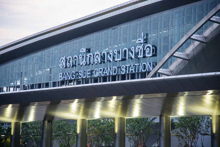 Bangkok , Thailand -  13 Nov, 2021 : Bang Sue Grand Station new train station hub in Bangkokのeditorial素材