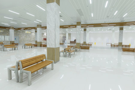 Bangkok,Thailand - Feb 5 , 2023 : hall at underground tunnel between walking way to Wat Phra Kaewのeditorial素材