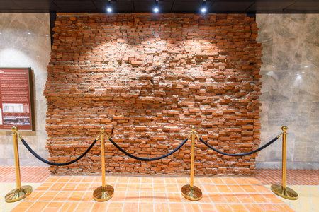 Bangkok,Thailand - Feb 5 , 2023 : hall at underground tunnel between walking way to Wat Phra Kaewのeditorial素材