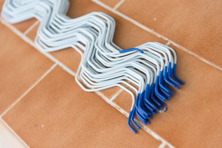 Poly Spring Lock Wire for greenhouse Film Fastening Systemの写真素材