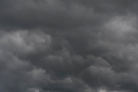 dark cloud is coming / cloud storm before rain comingの写真素材