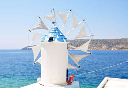 windmill, Amorgos islandの写真素材