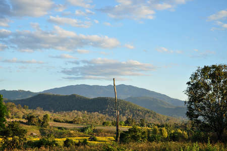 view of mountain in Pai の写真素材