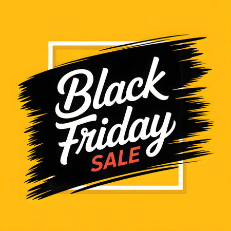 Black Friday Sale banner design template. Special offer. Vector illustration.の素材