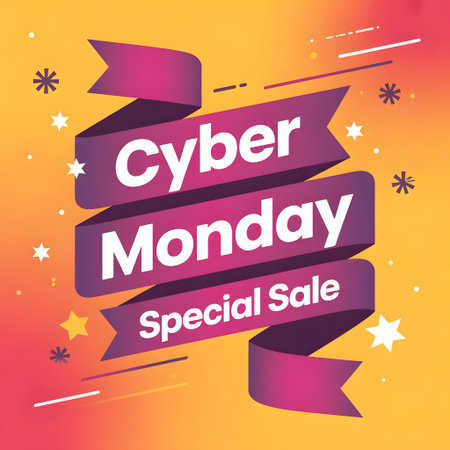 Cyber Monday Sale Banner. Special offer.  Illustration.の素材