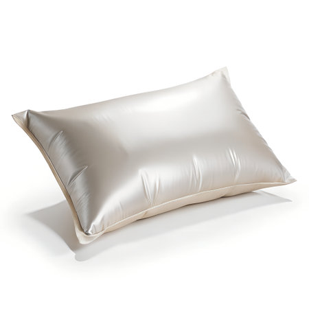 Brown pillow isolated on white background. 3d rendering. Clipping Pathの素材
