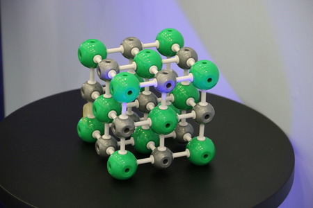 Model the formation of crystalsの写真素材