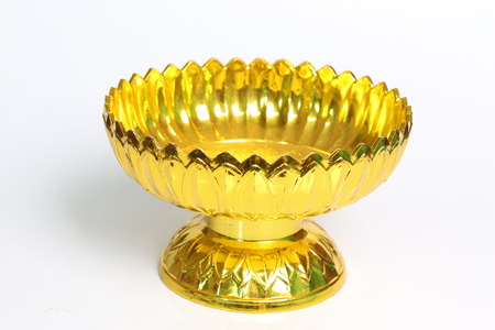 Phan Thailand gold pattern on a white background.の写真素材