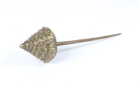 Old Hairpin Thailand on a white background.の写真素材