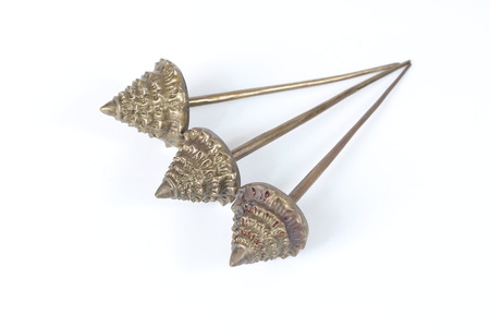 Old Hairpin Thailand on a white background.の写真素材