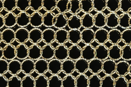 Thailand striped pattern gold belt on a black background.