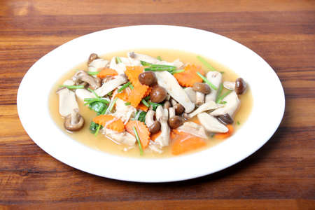 Fried mushrooms mussel Namの写真素材