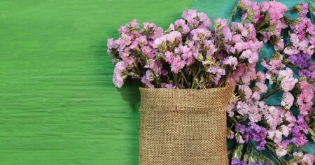 Beautiful flowers on green wood.の写真素材