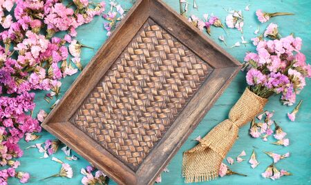 Beautiful flowers on green wood.の写真素材