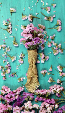 Beautiful flowers on green wood.の写真素材