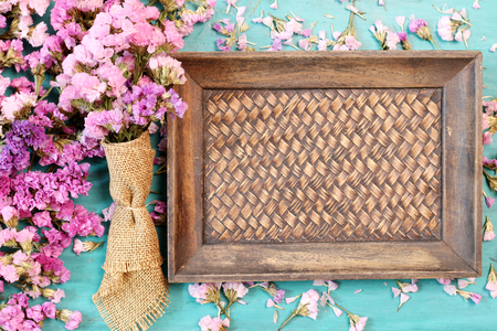 Beautiful flowers on green wood.の写真素材