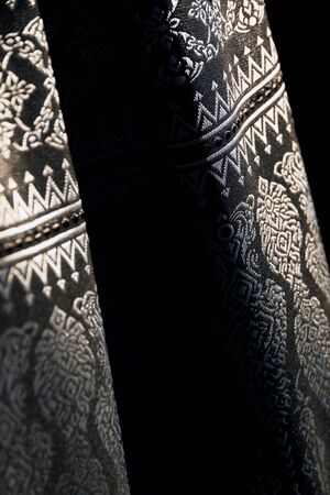 Thailand black fabricの写真素材