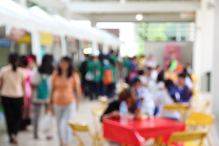 image of blur people at food