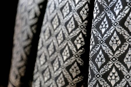 Thailand black fabricの写真素材