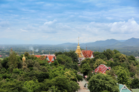 Wat Phra that Doi Saket temples in Chiangmai,Thai landのeditorial素材