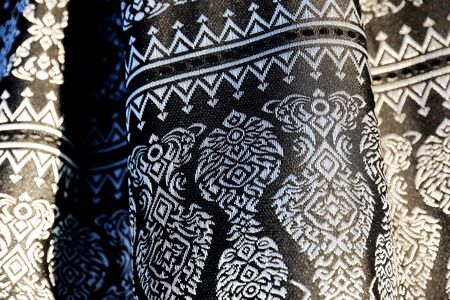 Thailand black fabricの写真素材