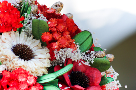 Bouquet of dried flowersの写真素材