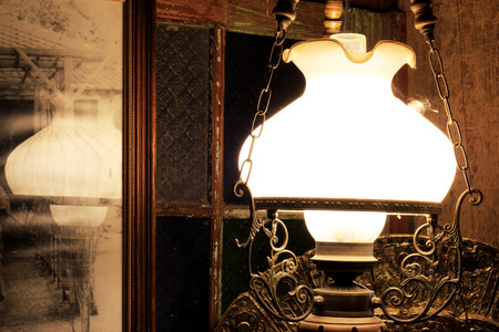 Hanging lamp old.の写真素材