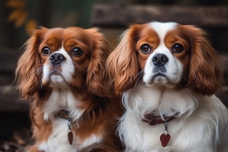 Cavalier King Charles Spaniel. beautiful dog.の素材