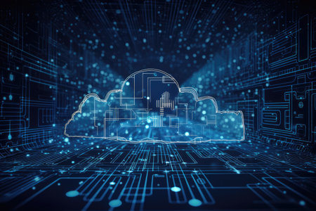 cloud storage. digital technologies.の素材