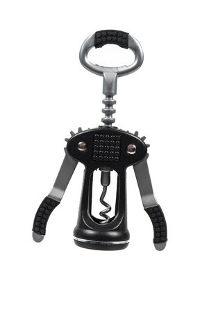 corkscrew on a white backgroundの写真素材