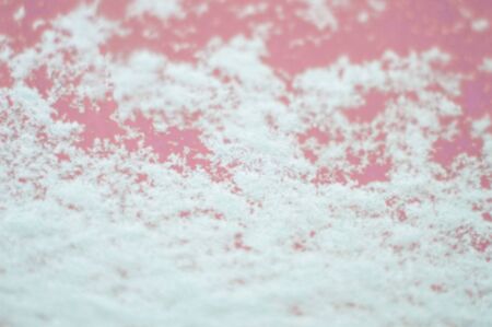 winter background, snow-covered car glass defocus presentの写真素材