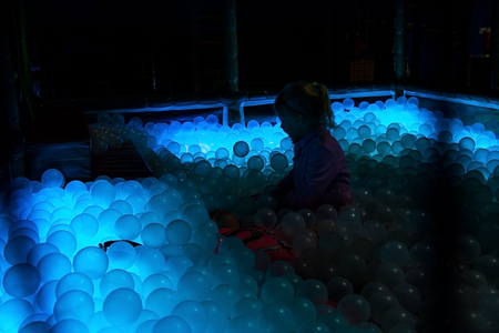 Indoor children playground,children having funの写真素材