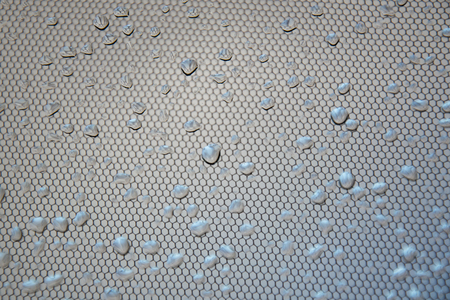 small drops of water on the glass, the concept of rainy weatherの写真素材