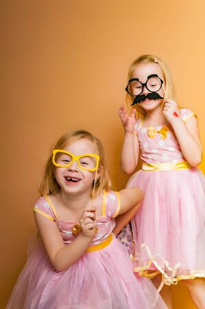 Happy childhood. Leisure concept. Birthday party.の写真素材
