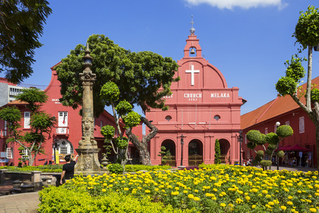 Christ Church in Malacca. Malaysiaのeditorial素材