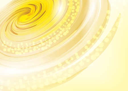 Yellow background of abstract warm curvesのイラスト素材