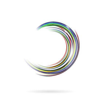 Abstract background of colored linesのイラスト素材