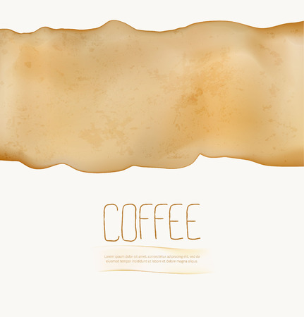 Abstract watercolor background from coffee barsのイラスト素材