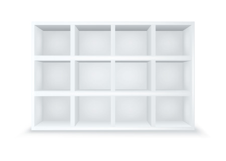 Gallery Interior with empty shelves.のイラスト素材