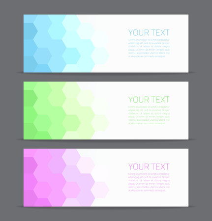Banners set for business modern background design.のイラスト素材
