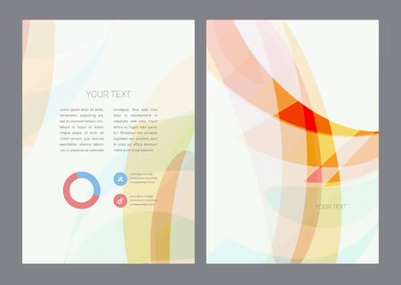 Flyer design templateのイラスト素材