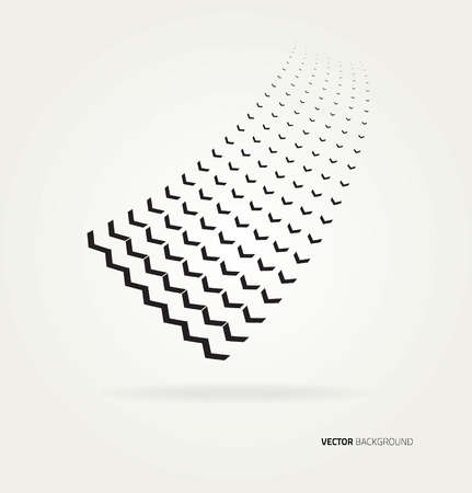 Vector halftone arrows.のイラスト素材