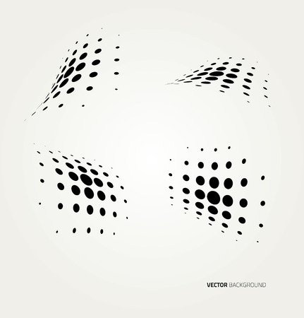 Vector halftone dots.のイラスト素材
