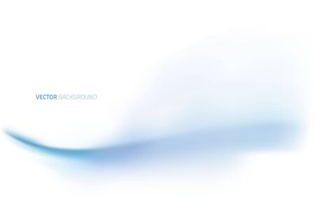 Blue abstract wave on white backgroundのイラスト素材