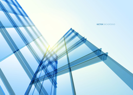 Abstract building from the lines. Vector illustration Abstract building from the lines. Vector illustration