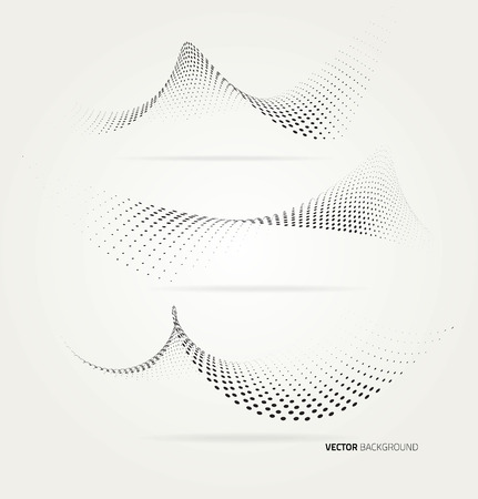 Vector halftone dots abstract background. Design templateのイラスト素材