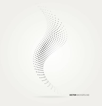 Vector halftone dots abstract background. Design templateのイラスト素材
